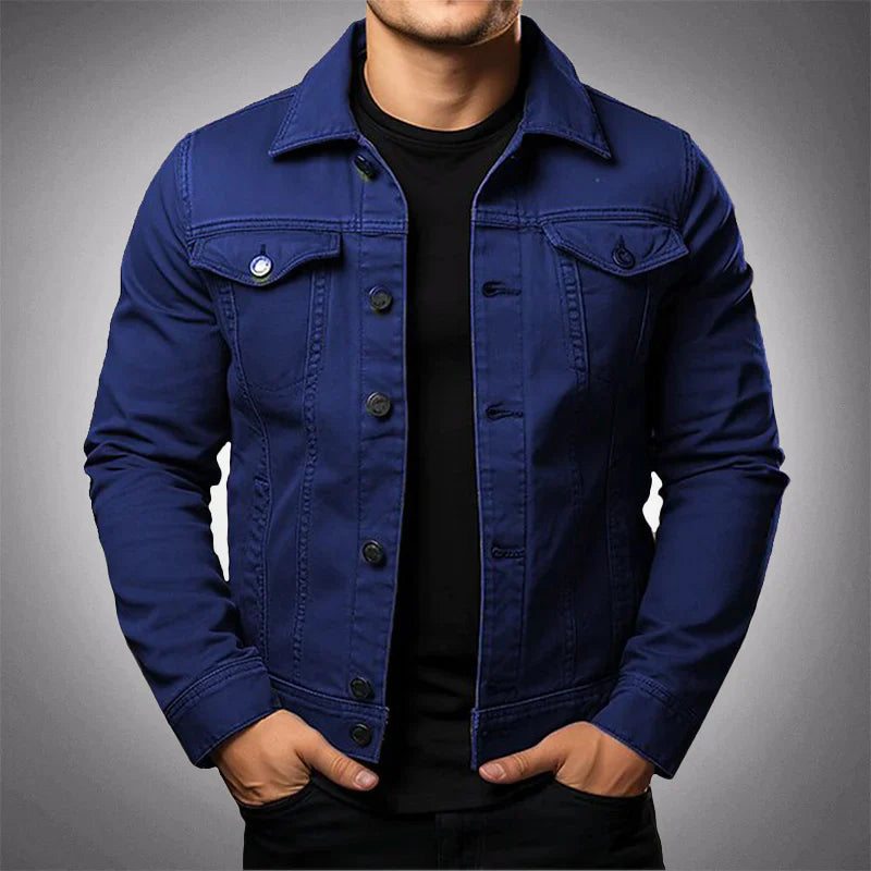Męska kurtka jeansowa slim fit – stylowa i lekka na sezon przejściowy