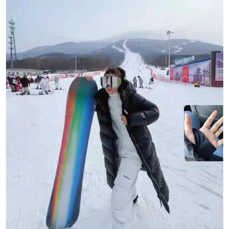 Długa damska kurtka puchowa z kapturem – ciepła zimowa parka