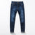 Męskie jeansy z przetarciami skinny stretch