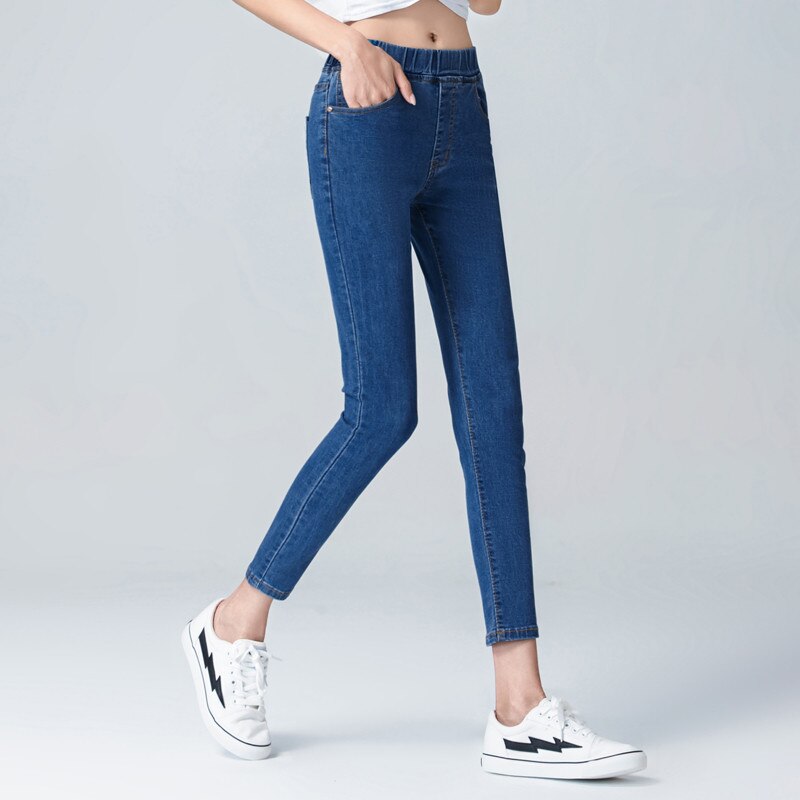 Elastyczne damskie jeansy slim fit