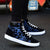 Wysokie Sneakersy Męskie z Graficznym Nadrukiem