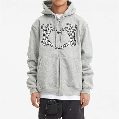 Męska bluza z kapturem Skeleton