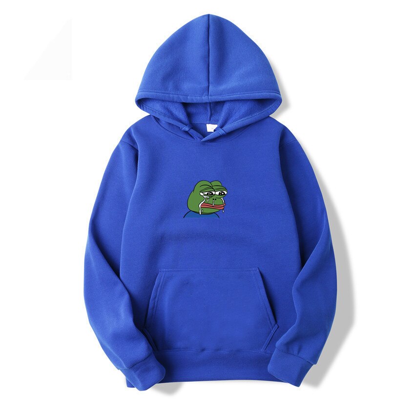 Bluza męska z kapturem żaba pepe