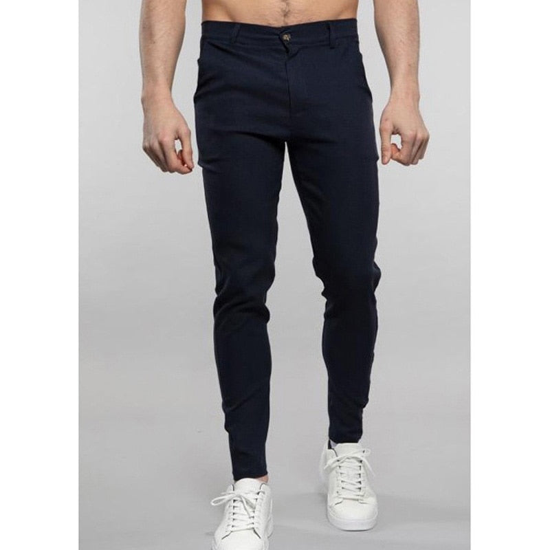 Męskie Spodnie Wizytowe Slim Fit