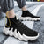 Sneakersy męskie z siateczki z dużą podeszwą