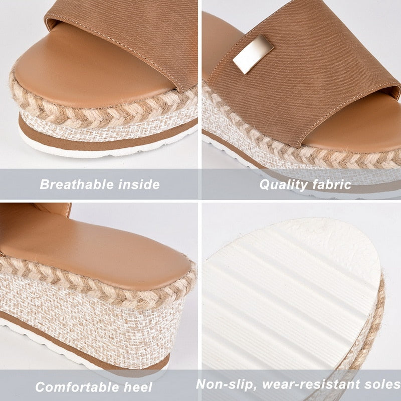 Eleganckie espadryle damskie na koturnie