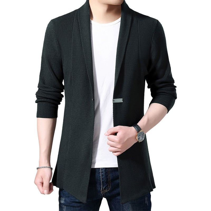 Męski sweter długi Cardigan