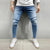Męskie jeansy skinny fit z lekkimi przetarciami