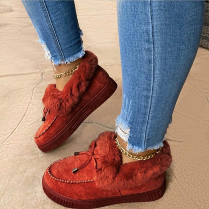 Damskie buty zimowe z futerkiem