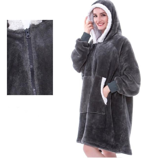 Bluza-Koc z kapturem Oversized