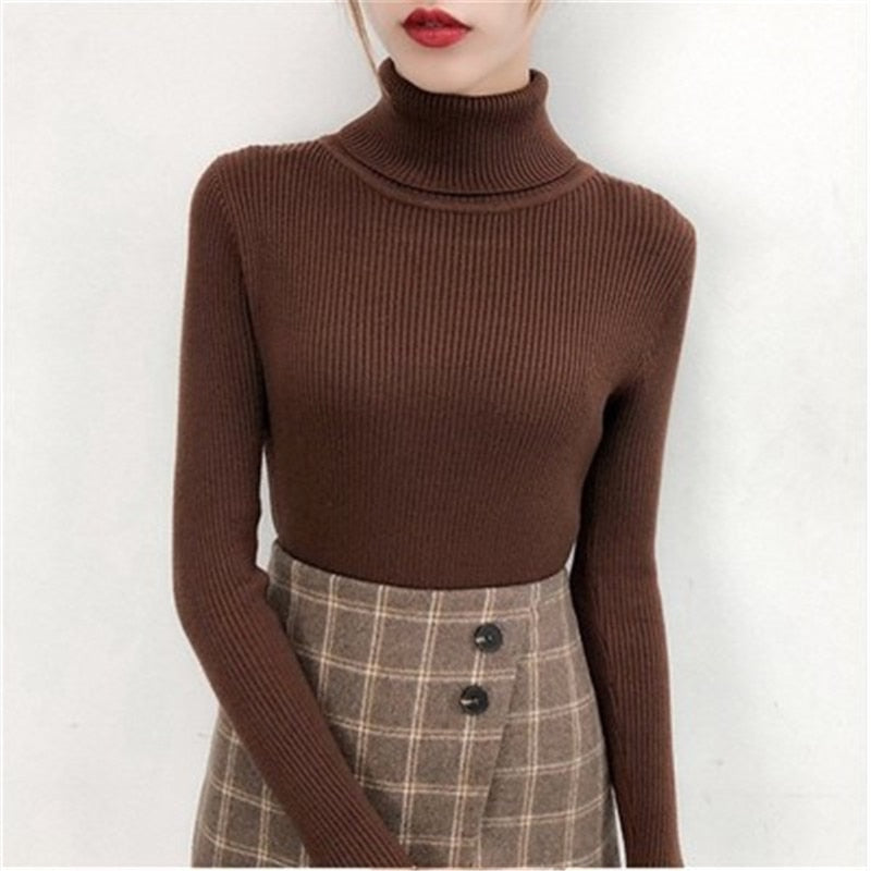 Damski Sweterek Golf Femme