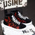 Wysokie Sneakersy Męskie z Graficznym Nadrukiem