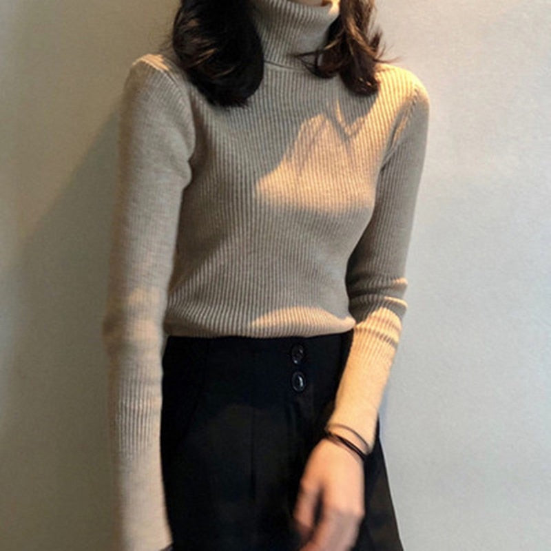 Damski Sweterek Golf Femme
