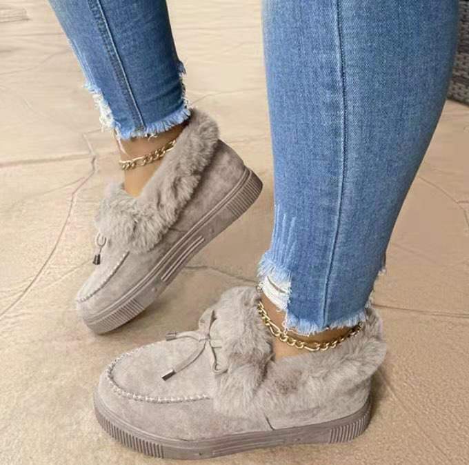 Damskie buty zimowe z futerkiem
