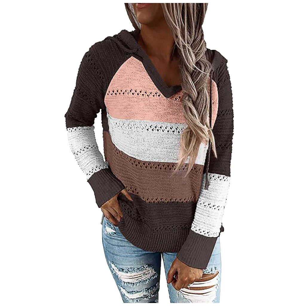 Damski Sweter z Kapturem w Stylu Boho