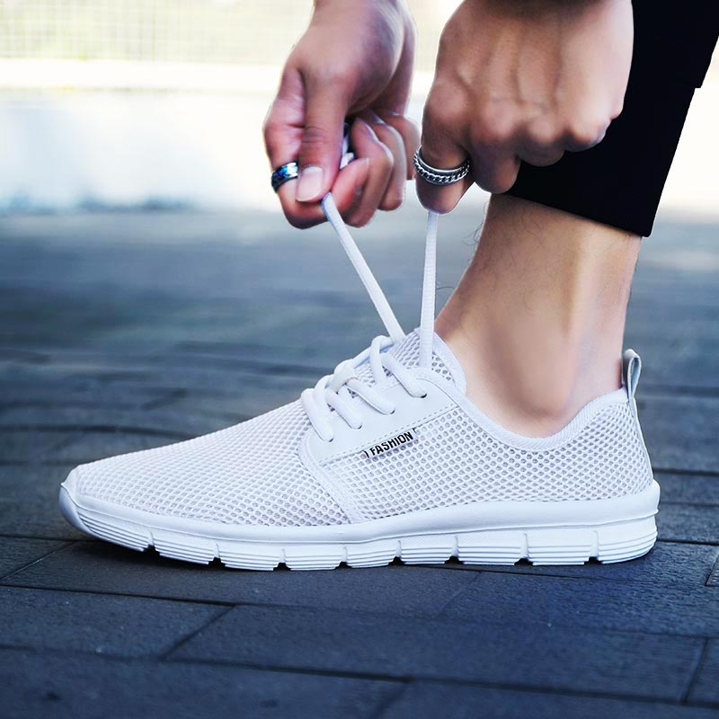 Męskie ultralekkie sneakersy z siateczki