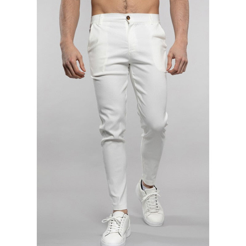 Męskie Spodnie Wizytowe Slim Fit