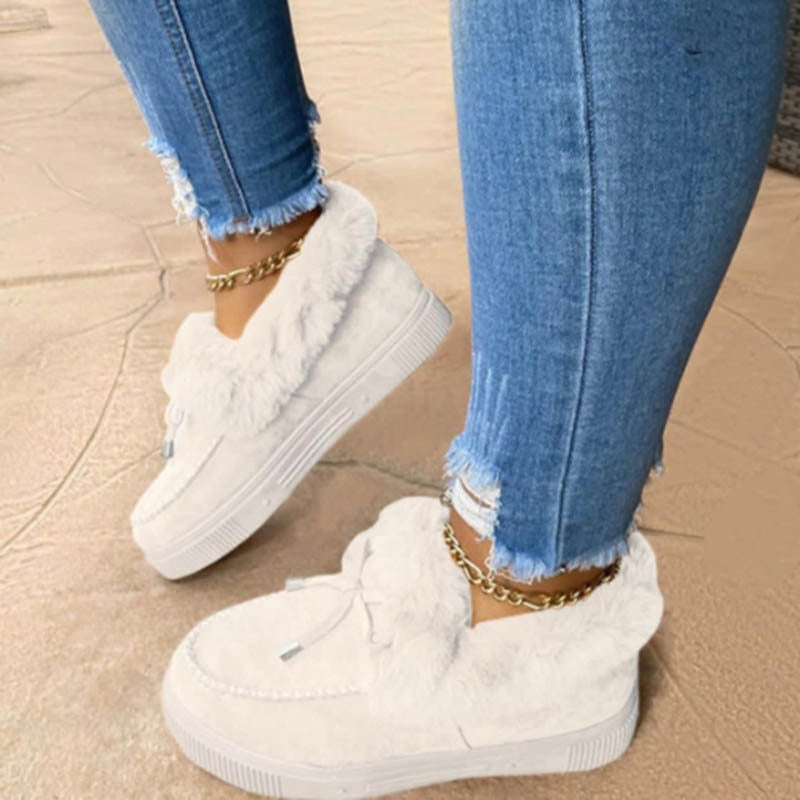 Damskie buty zimowe z futerkiem