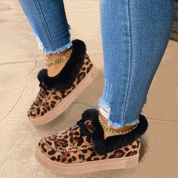 Damskie buty zimowe z futerkiem