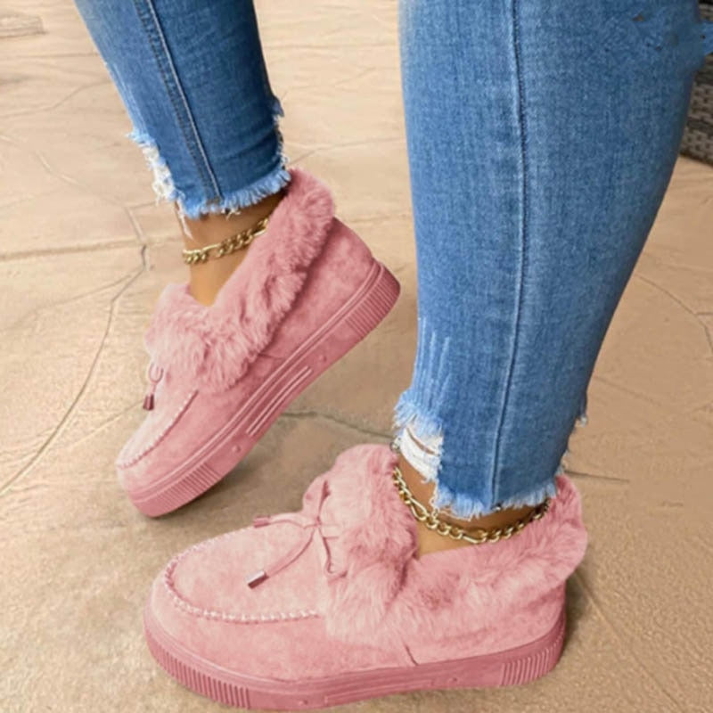 Damskie buty zimowe z futerkiem