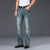 Męskie jeansy bootcut z prostymi nogawkami