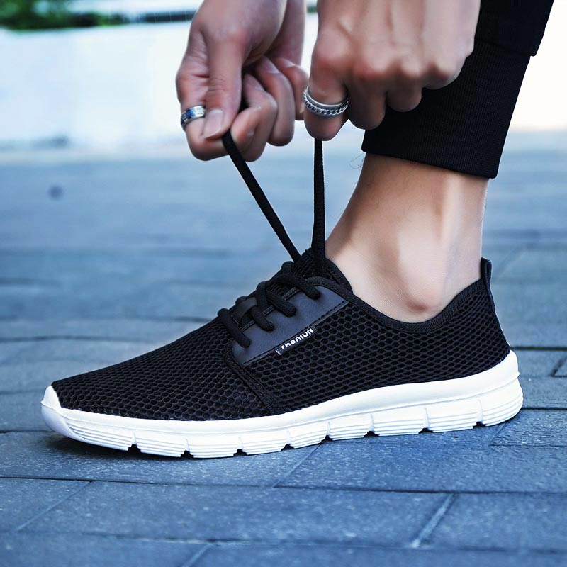 Męskie ultralekkie sneakersy z siateczki
