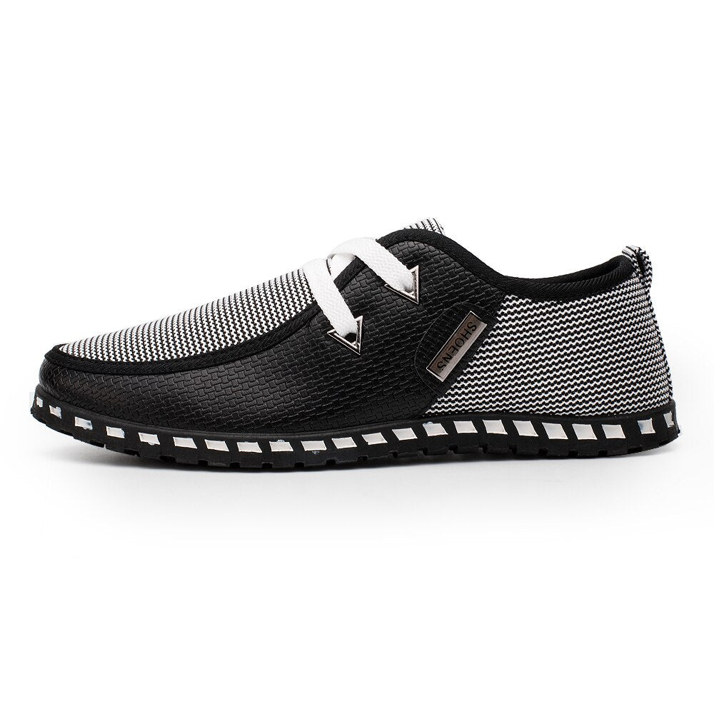 Stylowe i Lekkie Mokasyny Męskie Zebra