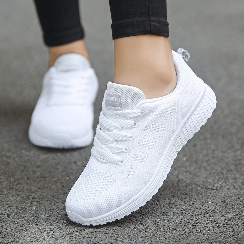 Damskie ortopedyczne buty sportowe – lekkie sneakersy z oddychającą siateczką