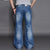Męskie jeansy bootcut z prostymi nogawkami