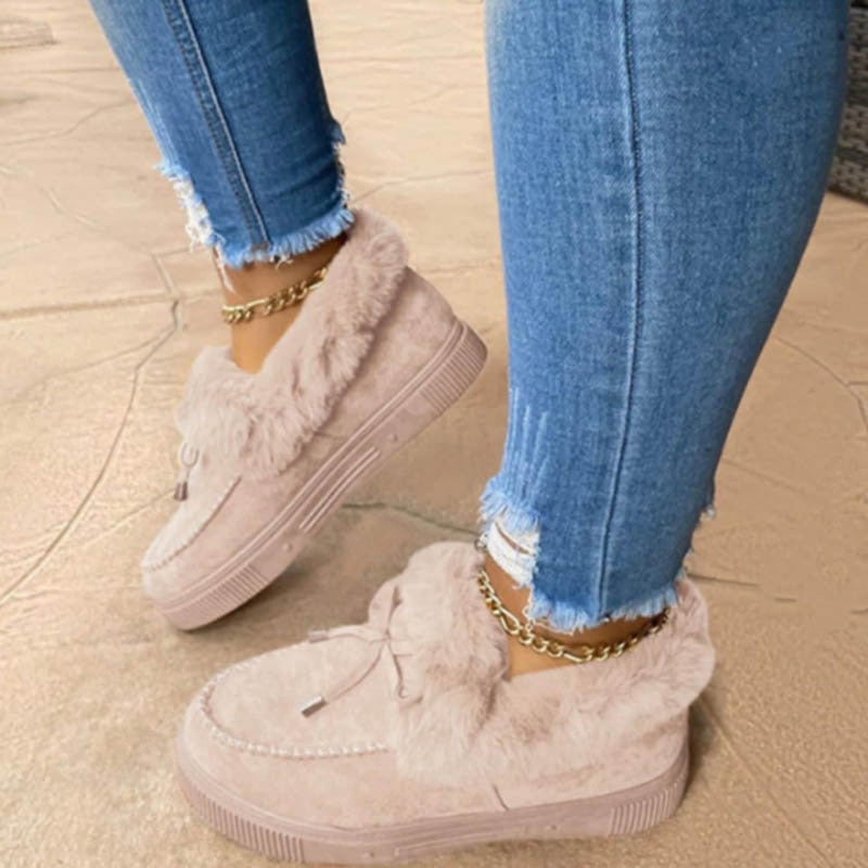 Damskie buty zimowe z futerkiem
