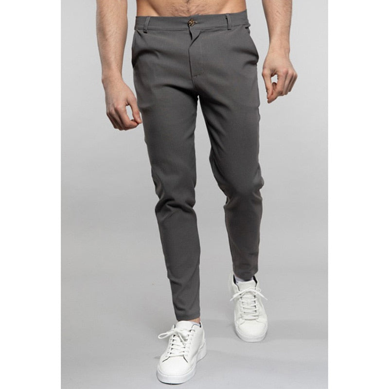 Męskie Spodnie Wizytowe Slim Fit