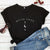 T-shirt damski "Moon Child" z minimalistycznym nadrukiem