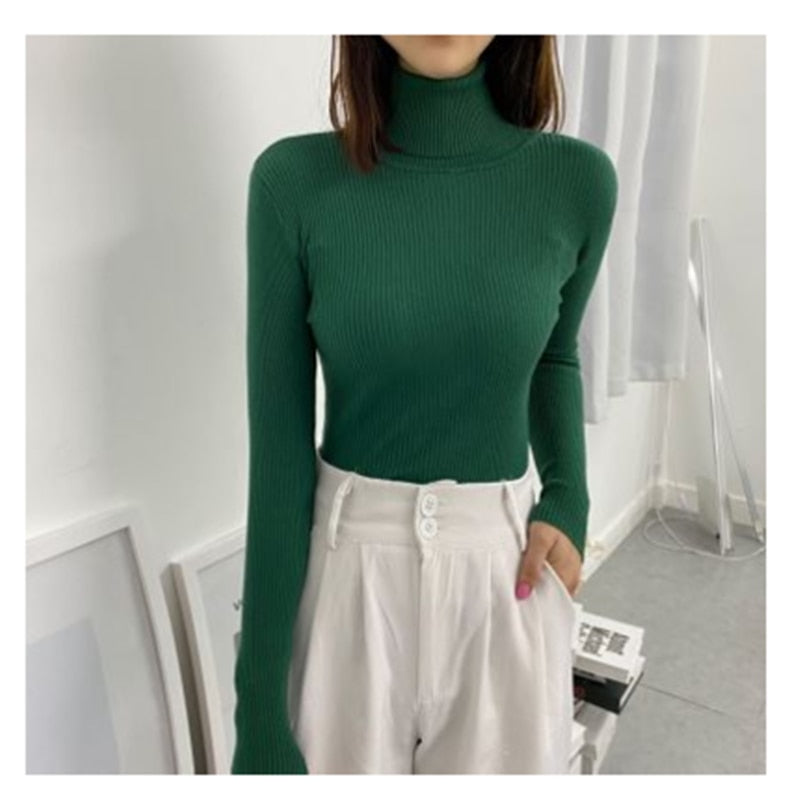 Damski Sweterek Golf Femme