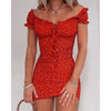 Sukienka letnia ,,Off Shoulder Tie Up"