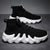 Sneakersy męskie z siateczki z dużą podeszwą