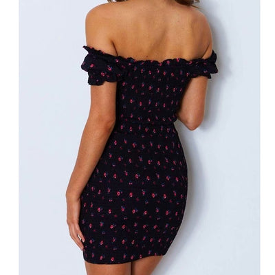 Sukienka letnia ,,Off Shoulder Tie Up"