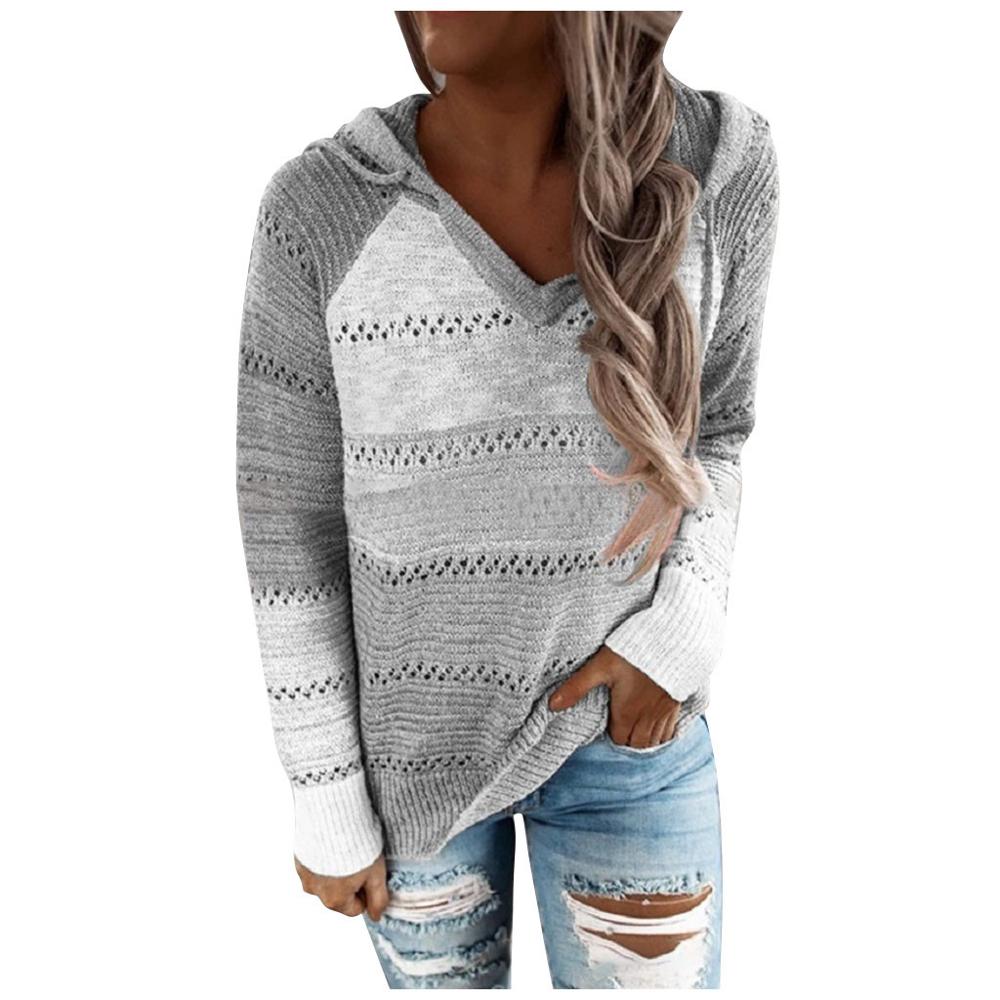 Damski Sweter z Kapturem w Stylu Boho
