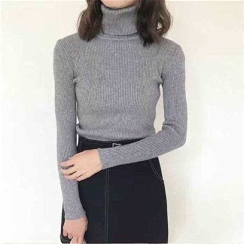 Damski Sweterek Golf Femme