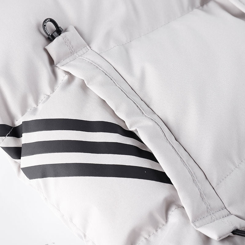 Męska pikowana kamizelka ocieplana bezrękawnik z kapturem