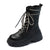 Damskie buty na platformie typu glany