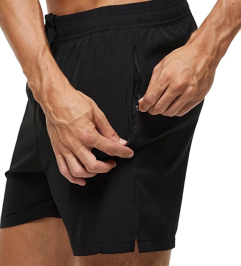 Męskie Kąpielówki z Kieszenią na Zamek i Regulowanym Sznurkiem