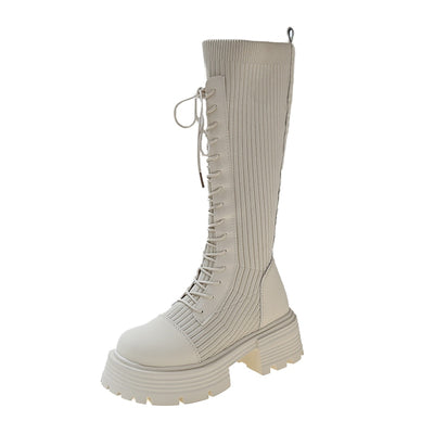 Wysokie buty sznurowane Elenco