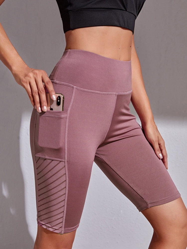 Damskie Legginsy Capri z Kieszenią na Telefon