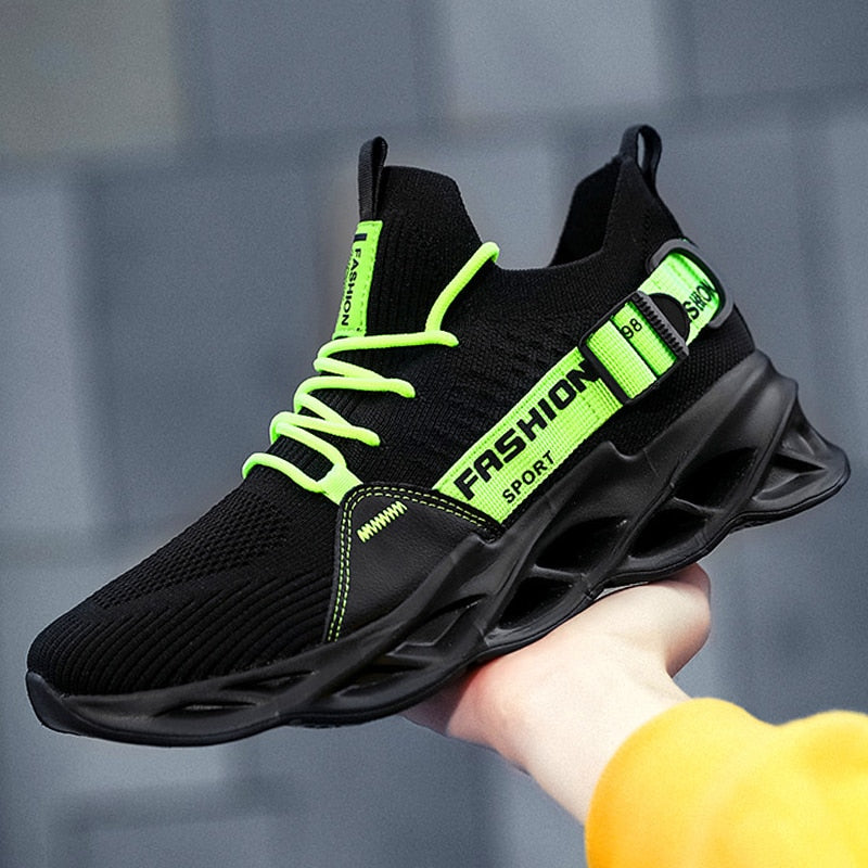 Męskie sneakersy na wysokiej piankowej podeszwie