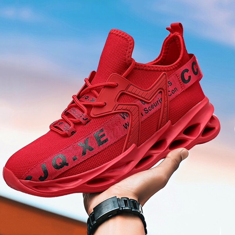 Męskie sneakersy na wysokiej piankowej podeszwie