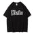Damski t-shirt oversize z nadrukiem babe