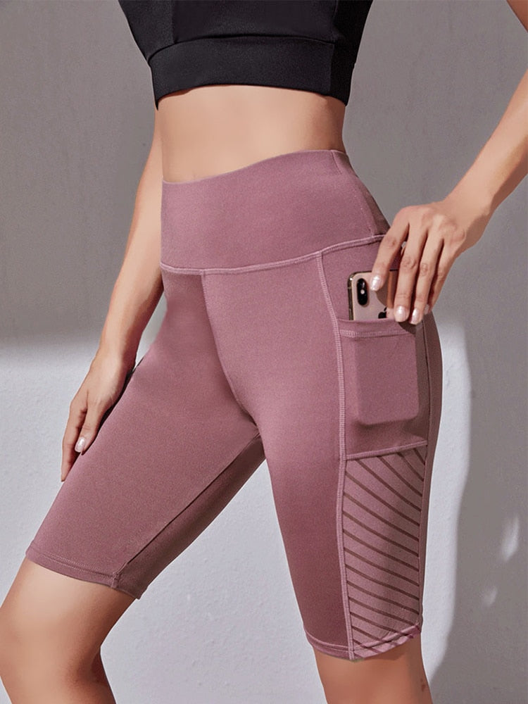 Damskie Legginsy Capri z Kieszenią na Telefon