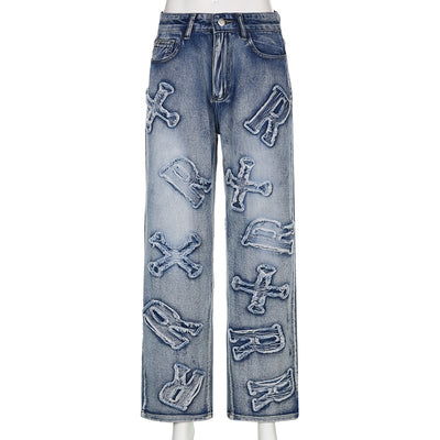 Jeansy Patchwork