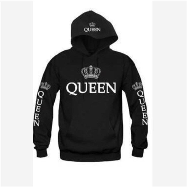 Komplet bluz King & Queen z nadrukiem korony
