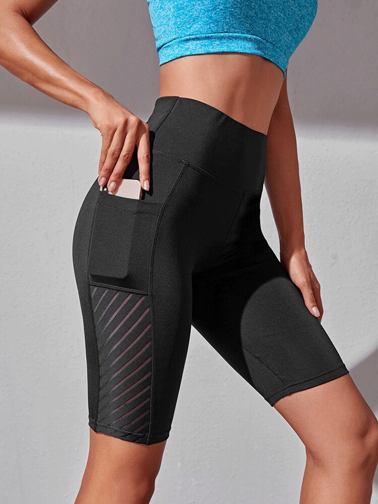 Damskie Legginsy Capri z Kieszenią na Telefon
